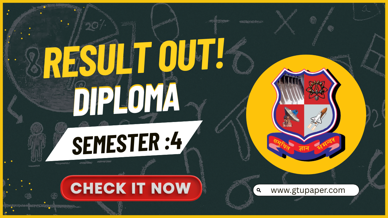 GTU Diploma Semester 4 Regular Result 2025 Released