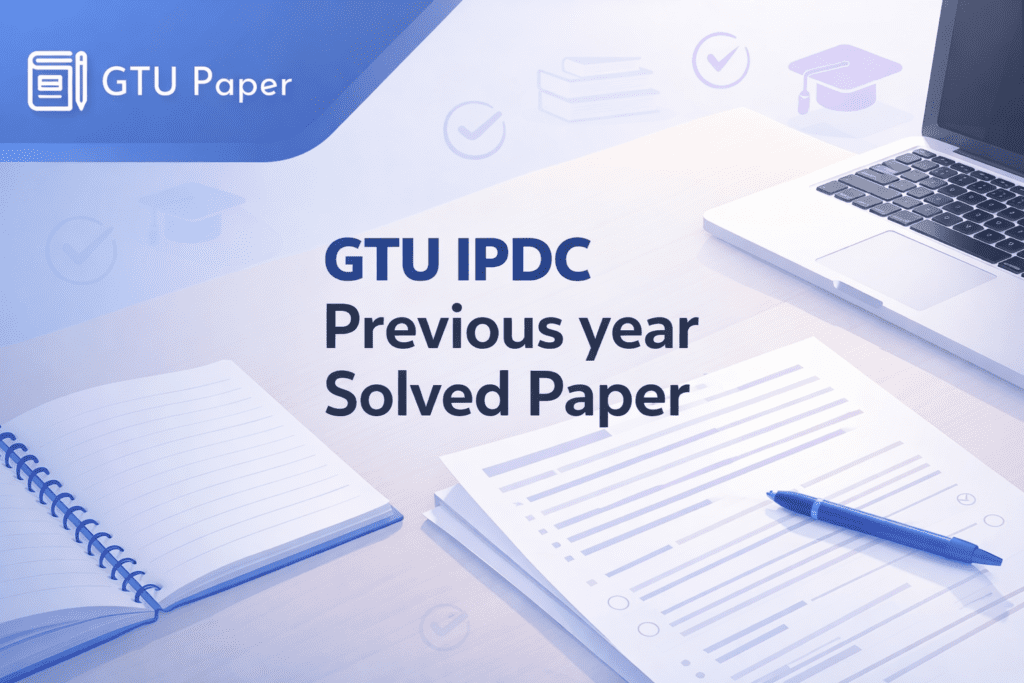 Integrated Personality Development Course Paper Solution (3160003) Summer 2024